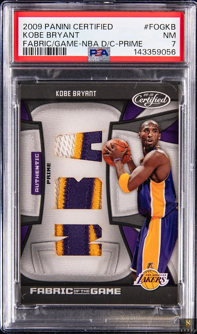 2010-11 Panini Certified Kobe Bryant Fabrics of the Game NBA Die-Cut Prime #FOG-KB card image