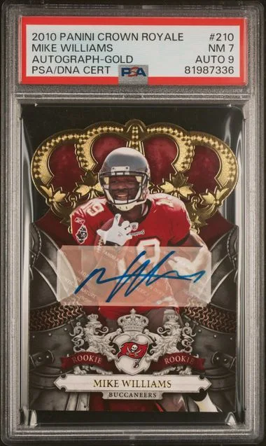 2010-11 Panini Crown Royale Mike Williams Autograph-Gold #210 card image
