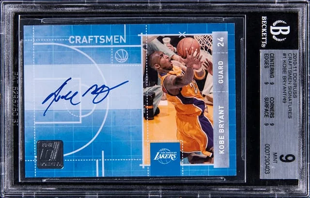 2010-11 Panini Donruss Kobe Bryant Craftsmen Signatures #1 card image