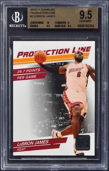 2010-11 Panini Donruss LeBron James Production Line #2 card image