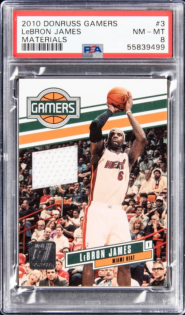 2010-11 Panini Donruss LeBron James Gamers Materials #3 card image