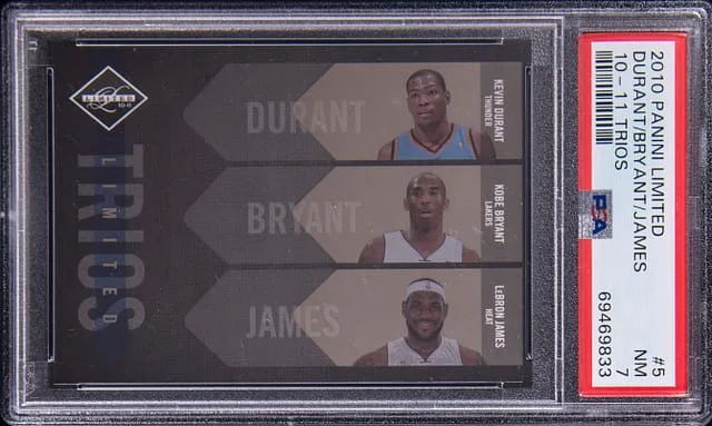 2010-11 Panini Durant/Bryant/James Limited Trios #5 card image