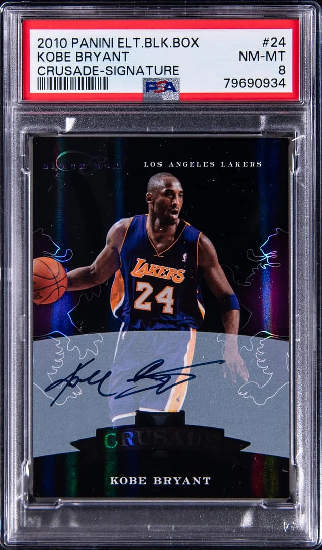 2010-11 Panini Elite Kobe Bryant Black Box Crusade Signature #24 card image