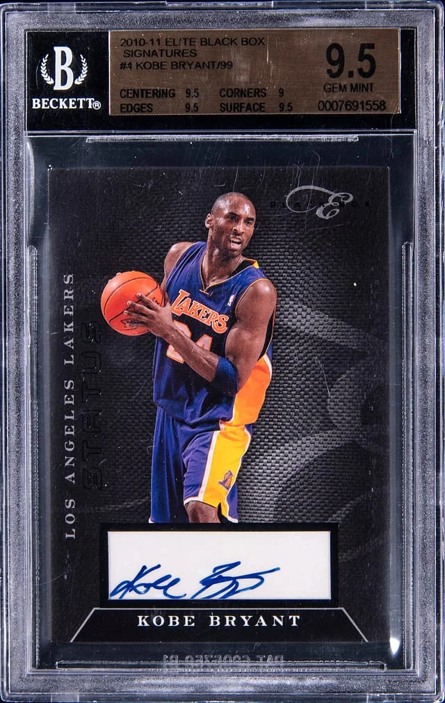 2010-11 Panini Elite Kobe Bryant Black Box Signatures #4 card image
