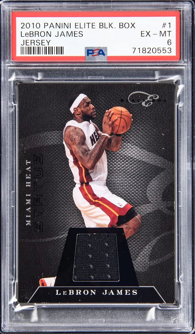 2010-11 Panini Elite LeBron James Black Box Jersey #1 card image