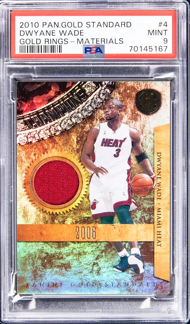 2010-11 Panini Gold Standard Dwyane Wade Gold Rings Materials #4 card image