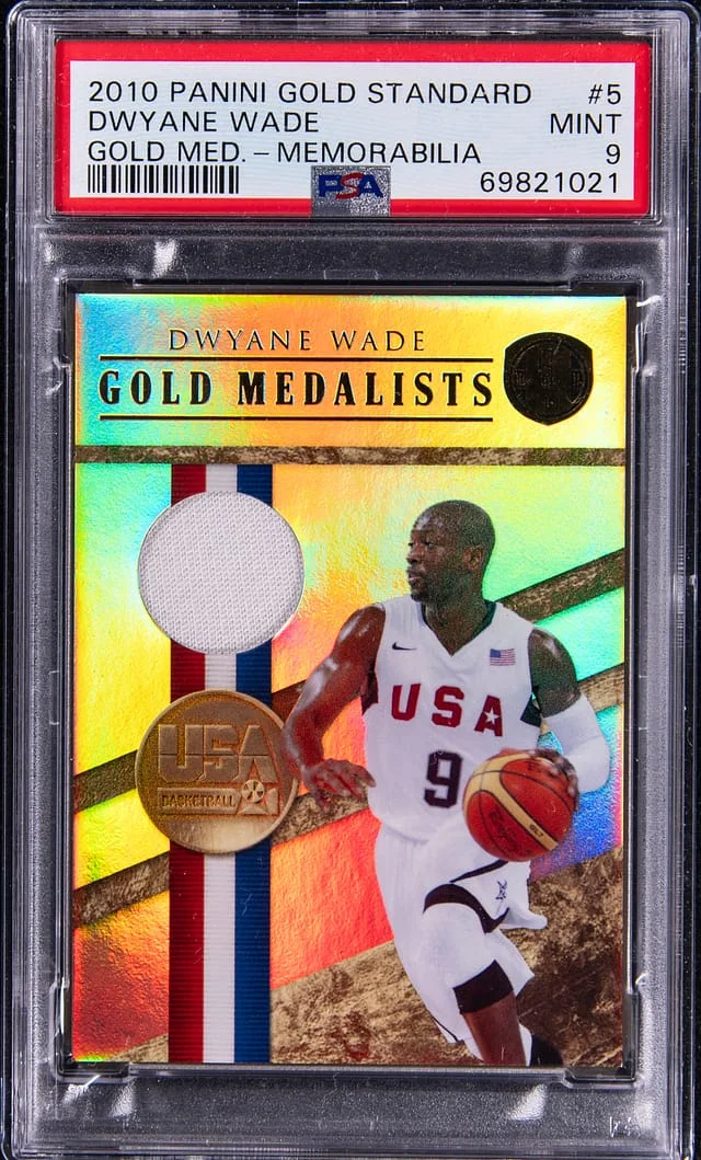 2010-11 Panini Gold Standard Dwyane Wade Gold Medalist Memorabilia #5 card image