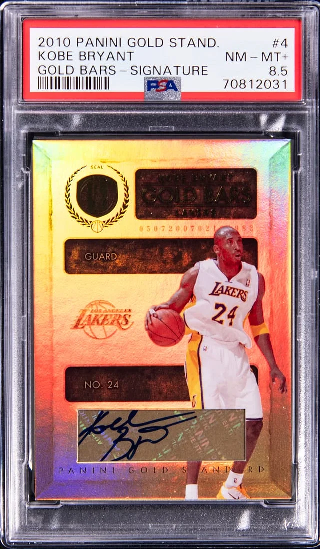 2010-11 Panini Gold Standard Kobe Bryant Gold Bars Signature #4 card image