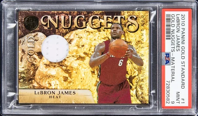 2010-11 Panini Gold Standard LeBron James Gold Nuggets Material #1 card image