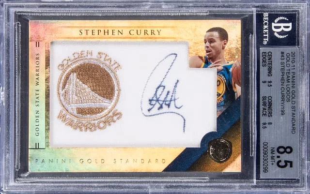 2010-11 Panini Gold Standard Stephen Curry Gold Team Logos #43 card image