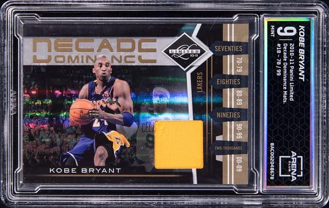 2010-11 Panini Kobe Bryant Limited Decade Dominance Materials #18 card image