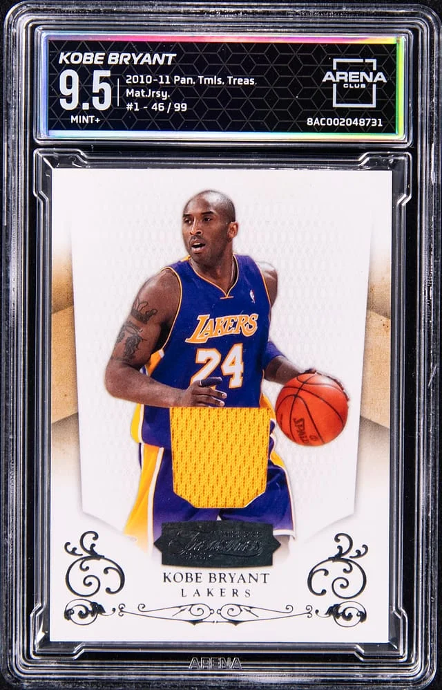 2010-11 Panini Kobe Bryant - AC MINT+ 9.5 Timeless Treasures Material Jersey #1 card image