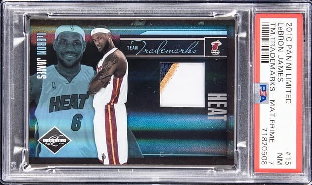 2010-11 Panini LeBron James Limited Team Trademarks Materials Prime #15 card image