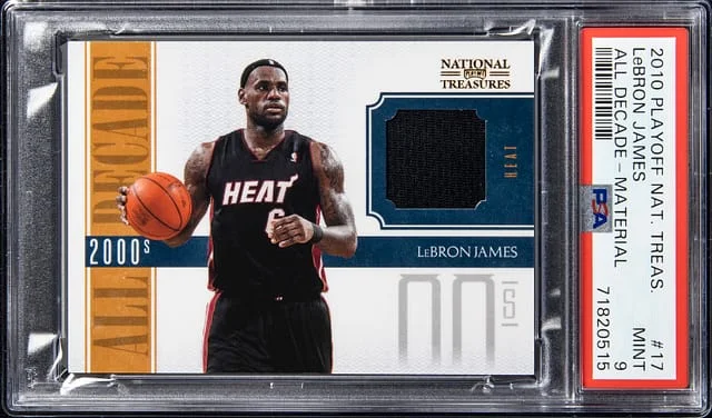 2010-11 Panini National Treasures LeBron James All Decade Material #17 card image