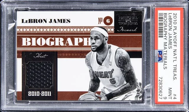 2010-11 Panini National Treasures LeBron James Biography Materials #4 card image