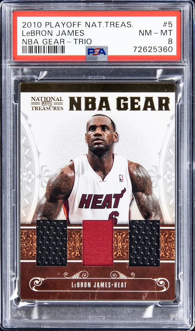 2010-11 Panini National Treasures LeBron James NBA Gear #5 card image