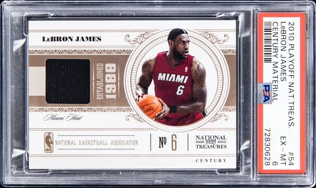 2010-11 Panini National Treasures LeBron James Century Material #54 card image