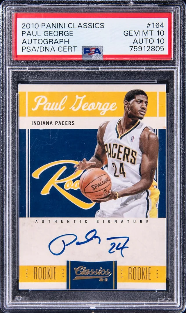 2010-11 Panini Paul George Classics Autograph #164 card image