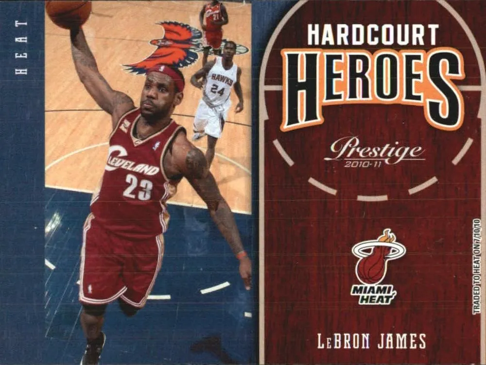 2010-11 Panini Prestige Lebron James Hardcourt Heroes #1 card image