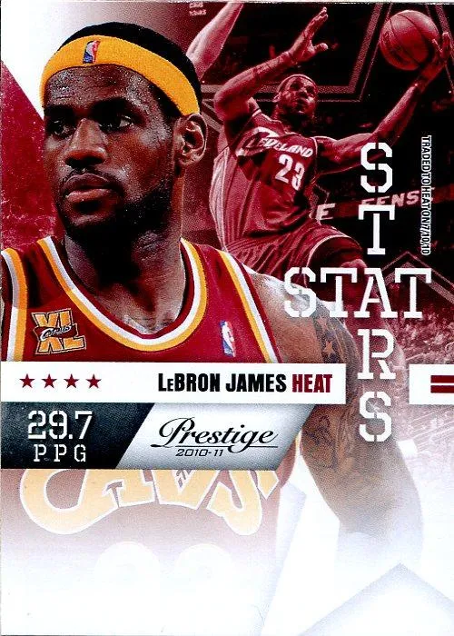 2010-11 Panini Prestige Lebron James Stat Stars #2 card image