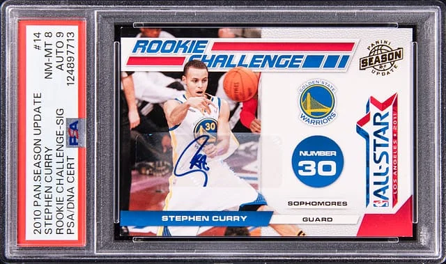 2010-11 Panini Stephen Curry Season Update Challenge Signature #14 card image