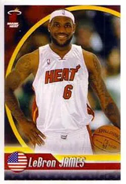 2010-11 Panini Stickers (Brazil) Lebron James #134 card image