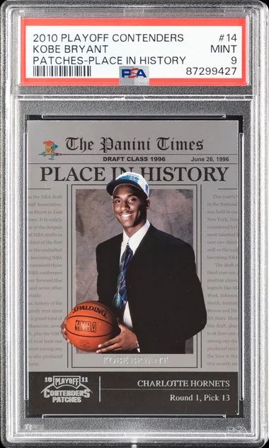 2010-11 Playoff Contenders Kobe Bryant Patches Place In History #14 card image