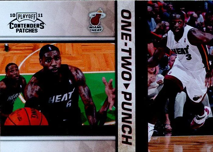 2010-11 Playoff Contenders Patches Lebron James One-Two Punch #10 card image