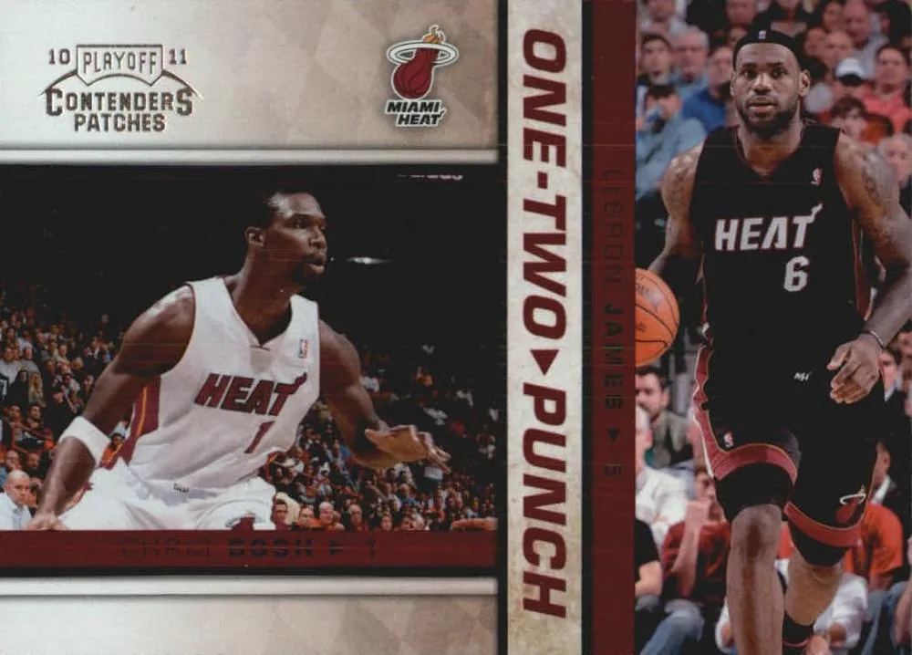 2010-11 Playoff Contenders Patches Lebron James One-Two Punch #11 card image