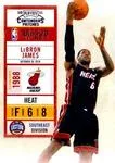 2010-11 Playoff Contenders Patches Lebron James #93 card image