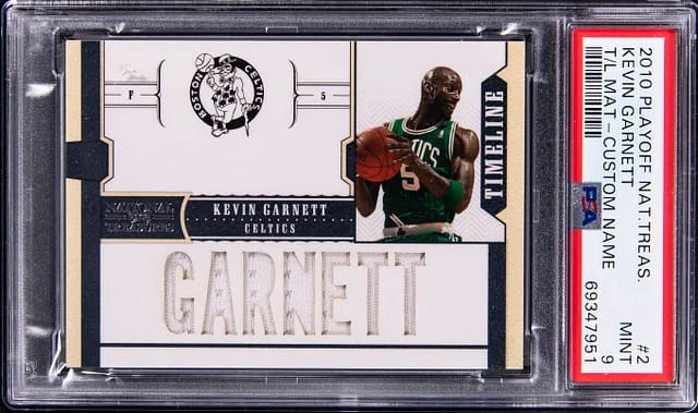 2010-11 Playoff Kevin Garnett National Treasures Timeline Materials #2 card image
