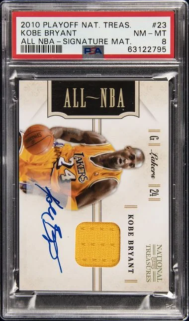 2010-11 Playoff Kobe Bryant National Treasures All NBA Signature Material #23 card image