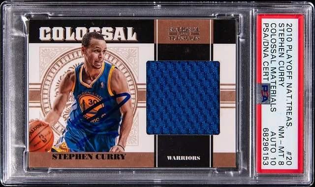 2010-11 Playoff Stephen Curry National Treasures Colossal Materials #20 card image