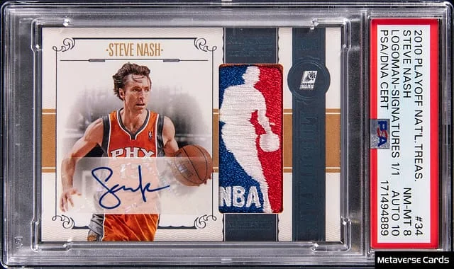 2010-11 Playoff Steve Nash National Treasures Logoman Signatures #34 card image