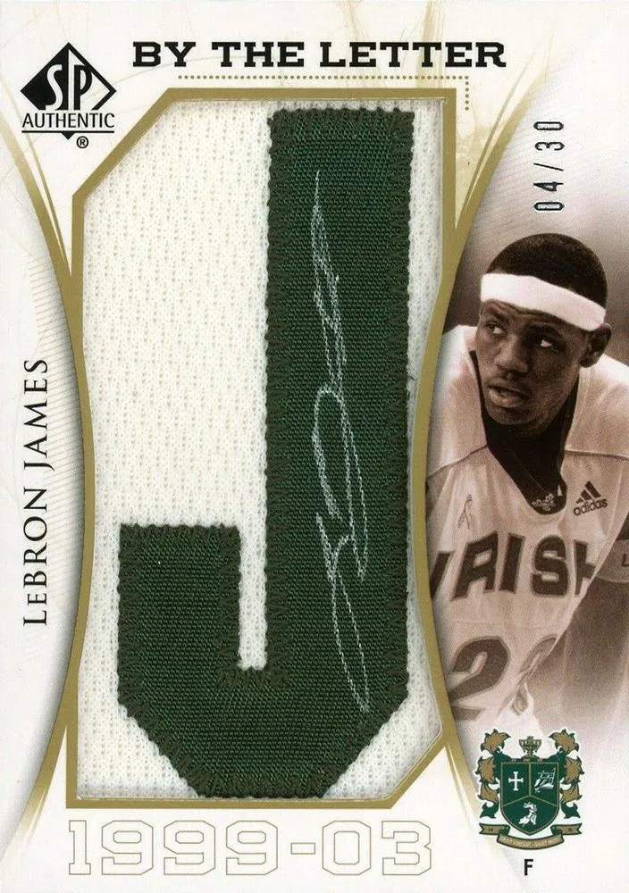 2010-11 SP Authentic Lebron James By the Letter #L-LJ card image