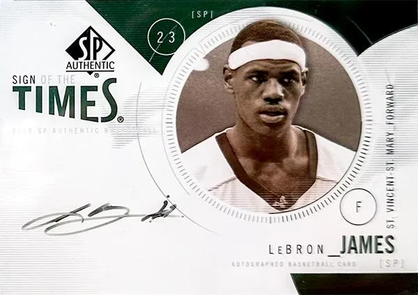 2010-11 SP Authentic Lebron James Sign of the Times #S-LJ card image