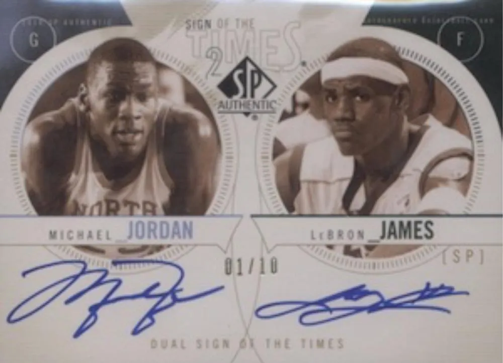 2010-11 SP Authentic Michael Jordan Sign of the Times Dual #S2-JR card image