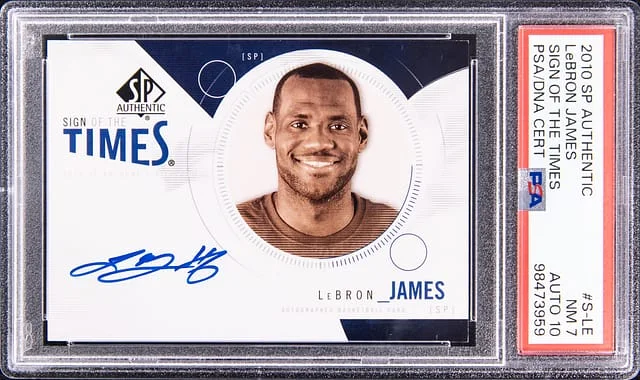 2010-11 UD SP Authentic Sign Of The Times LeBron James #S-LE card image