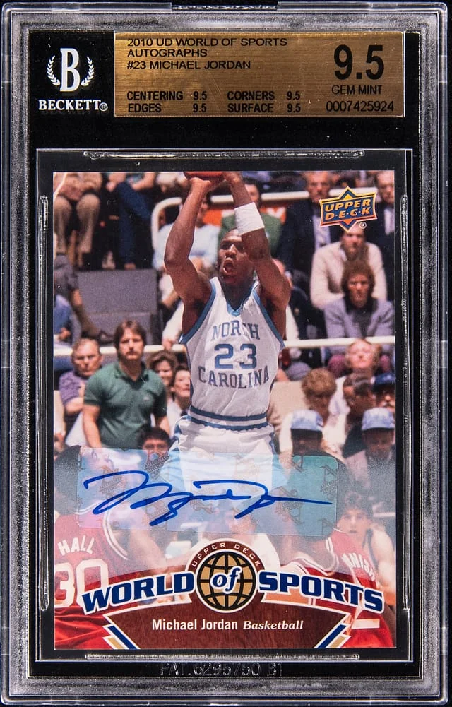 2010-11 Upper Deck Michael Jordan World of Sports Autographs #23 card image