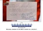 2010-11 Upper Deck North Carolina Tar Heels Michael Jordan #124 card image