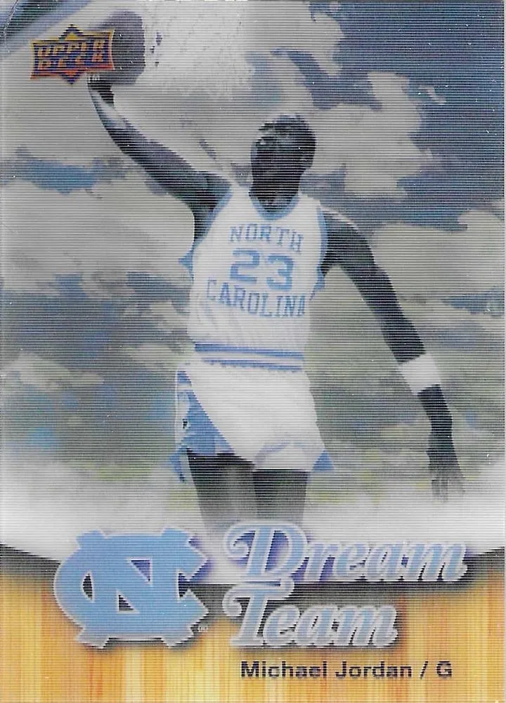 2010-11 Upper Deck North Carolina Tar Heels Michael Jordan Dream Team 3D #DT1 card image