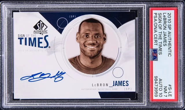 2010-11 Upper Deck SP Authentic LeBron James Sign of The Times #S-LE card image