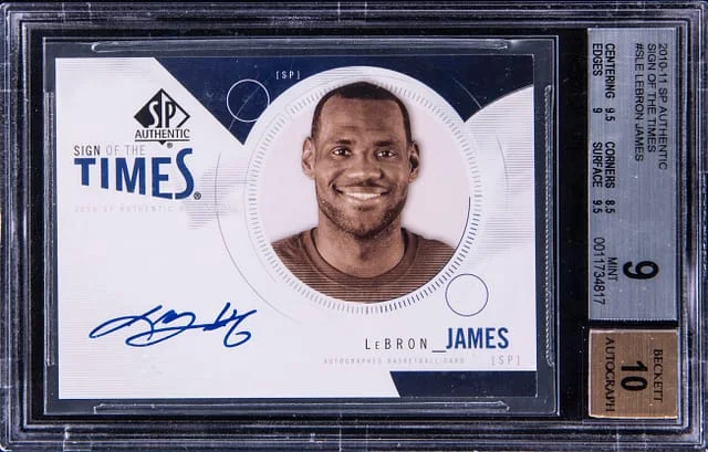 2010-11 Upper Deck SP Authentic LeBron James Sign of the Times #SLE card image