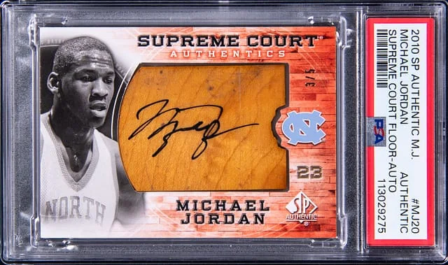 2010-11 Upper Deck SP Authentic Michael Jordan Supreme Court Floor Autographs #MJ-20 card image