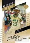 2010-11 Upper Deck Ultimate Collection Lebron James Ultimate Inscriptions #N-JA card image