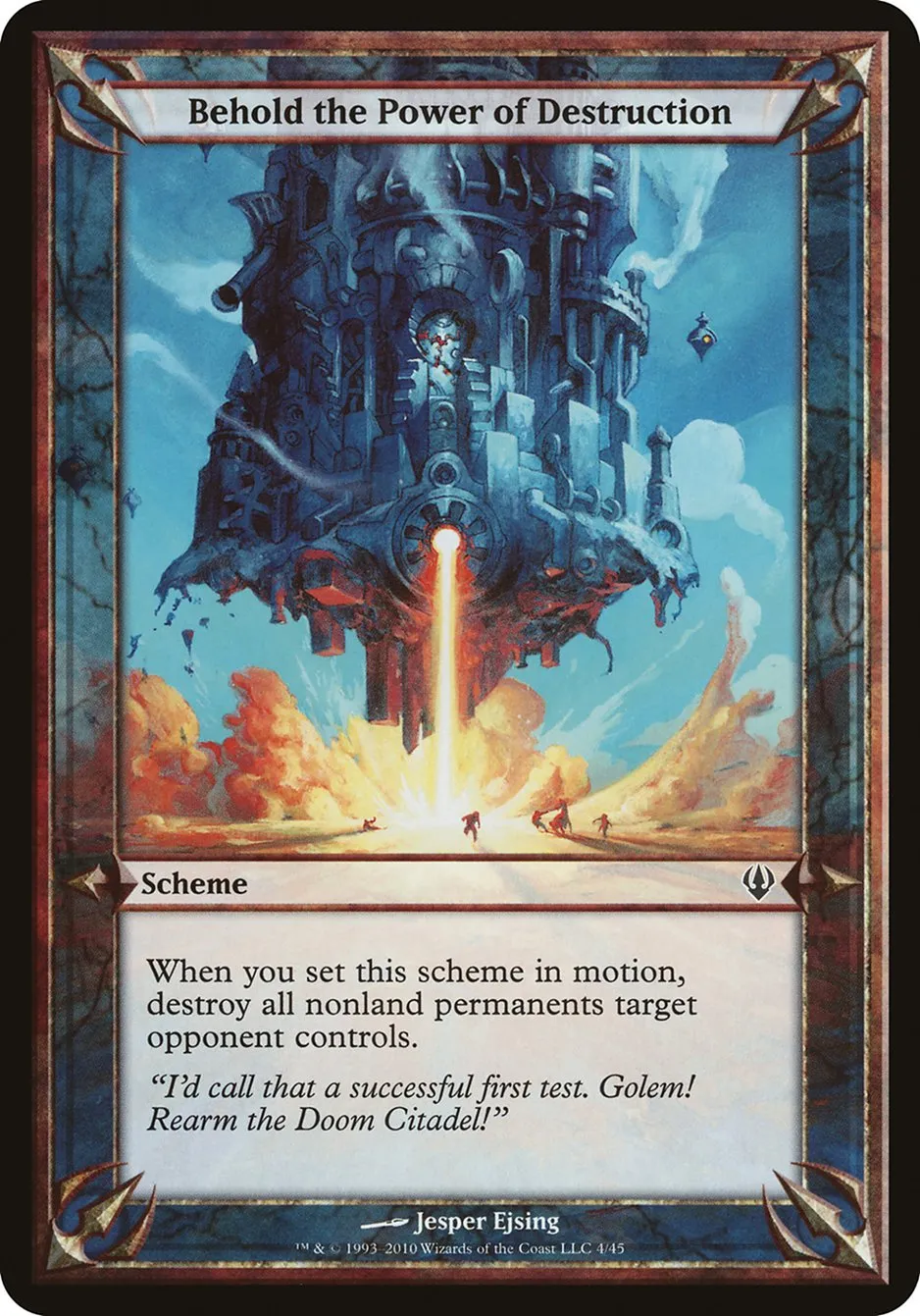 2010 Archenemy Schemes Behold the Power of Destruction common #4★ unlisted card image