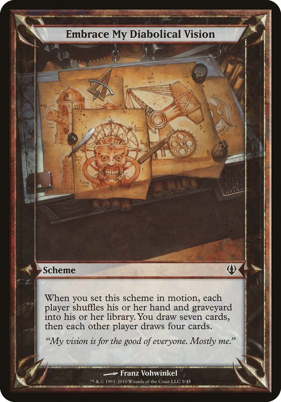2010 Archenemy Schemes Embrace My Diabolical Vision common #9★ unlisted card image