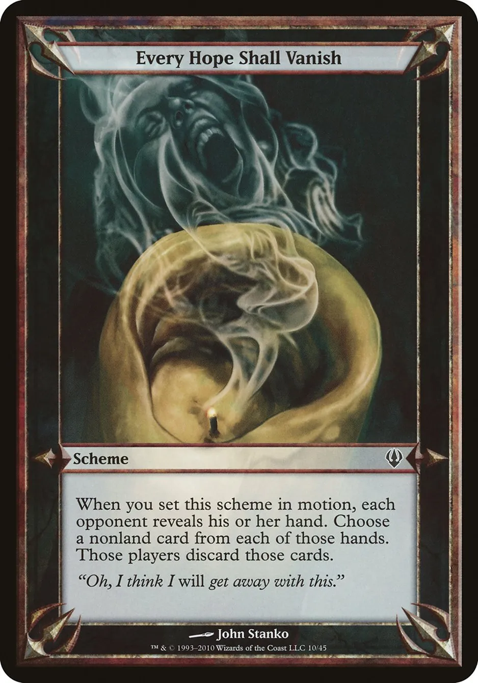 2010 Archenemy Schemes Every Hope Shall Vanish common #10★ unlisted card image