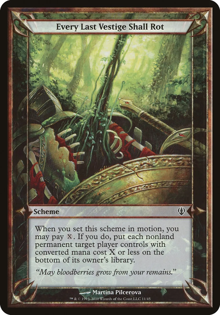 2010 Archenemy Schemes Every Last Vestige Shall Rot common #11★ unlisted card image