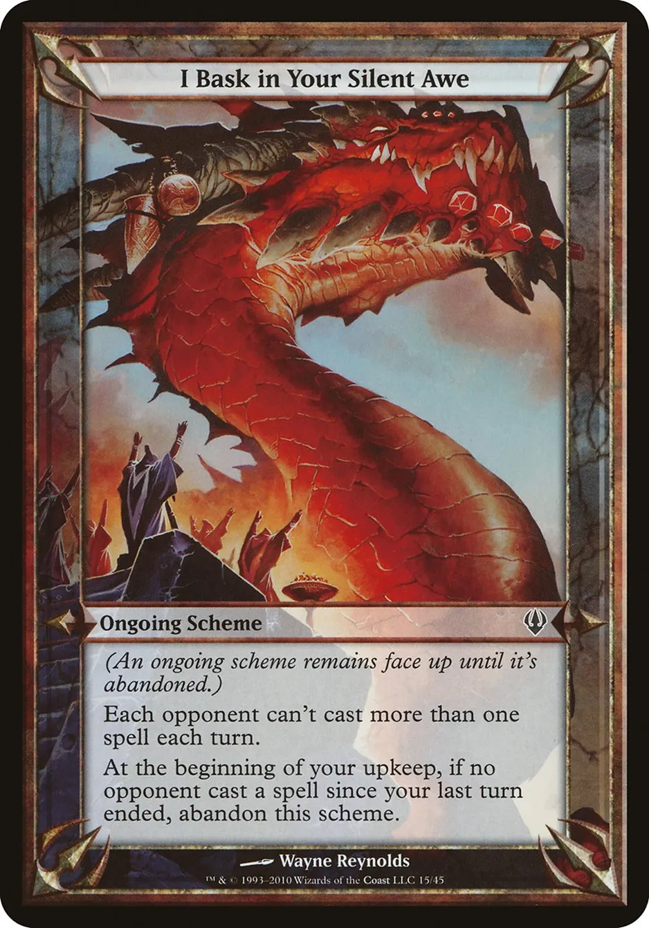 2010 Archenemy Schemes I Bask in Your Silent Awe common #15★ unlisted card image
